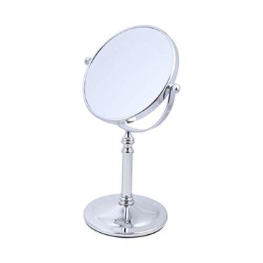 Imagem de 1 Unidade Espelho De Maquiagem De Aumento Espelho De Beleza Espelho De Barbear Banheiro Espelho Cosmético Espelho De Mesa De Maquiagem Suporte Penteadeira Girar Espelho De Mão