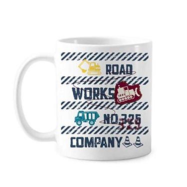 Imagem de Caneca de cerâmica com estampa de número de estrada de coração xícara de porcelana de café