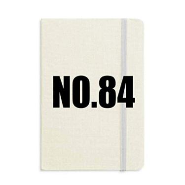 Imagem de Lucky No. 84 Caderno com nome de números, capa dura para diário clássico A5 presente