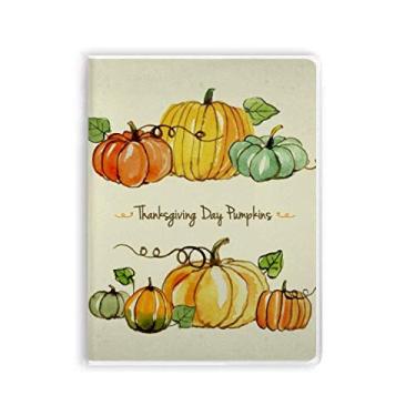 Imagem de Caderno com estampa de Dia de Ação de Graças de desenho animado Pumkin capa macia Diário