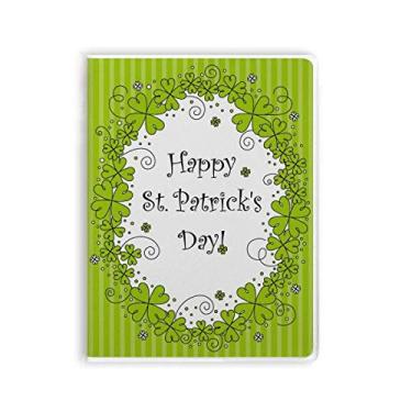 Imagem de Caderno de quatro folhas de trevo Irlanda Happy St.Patrick's Day capa de chiclete diário capa macia
