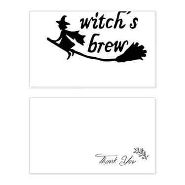 Imagem de Design de citação inglesa Witch Brew Cartão de agradecimento Papel de Aniversário Agradecimento Casamento