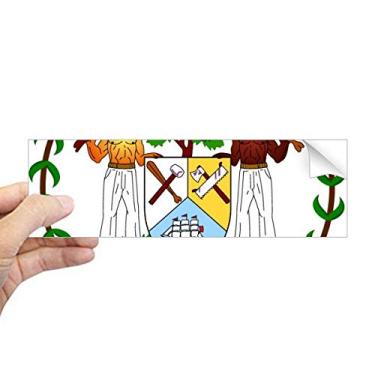 Imagem de DIYthinker Adesivo de para-choque retangular país Belize com emblema nacional
