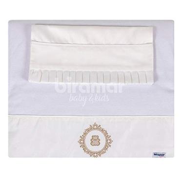 Imagem de Colchonete Carrinho Malha c/ fronha Percal Vineyard Bege, Biramar Baby, Bege