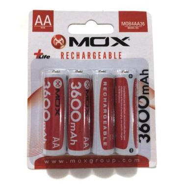 Imagem de Pilha Recarregável Mox Aa  C/04 3600 Mah