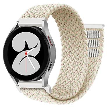 Imagem de Pulseira trançada de 22 mm compatível com Samsung Galaxy Watch 46 mm para Samsung Galaxy Watch 3 45 mm/Gear S3 Frontier/Classic ajustável elástica de nylon para mulheres e homens, pulseira elástica Starlight Unity