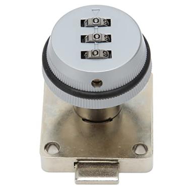 Imagem de Fechadura de Armário Com Código de Senha, Combinação de Fechadura de Came, Aplicação Ampla, Prevenção de Ferrugem, Processo de Polimento para Guarda-roupa (Cinza)