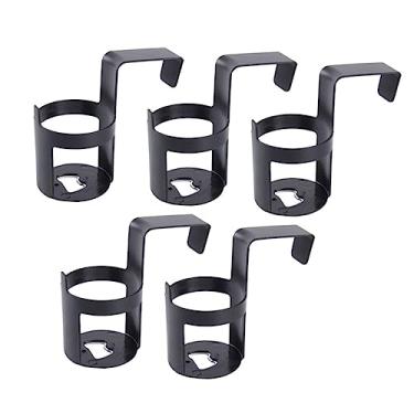 Imagem de 5 Unidades Gancho De Encosto De Cabeça Suporte De Garrafa De Apoio De Cabeça Estande De Bebida Automática Suporte Para Bebida Veiculo Adaptador Porta-copos Carro Estante