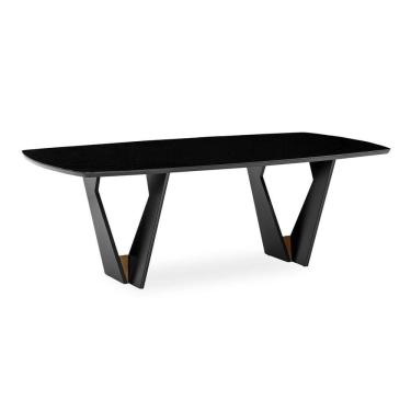 Imagem de Mesa de Jantar Lavanda 220x110cm Herval Preto
