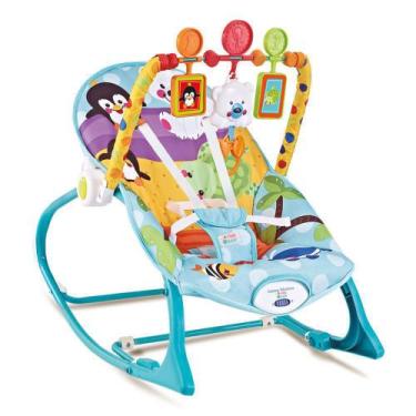 Imagem de Cadeira Descanso Para Bebê Vibratória Balanço 18Kg Pinguim Star Baby -