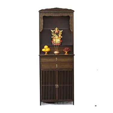 Imagem de Nicho de altar budista chinês, santuário, armário de pé, armário de Buda, mesa de ofertas, santuário, plataforma de Buda, Deus da riqueza, Bodhisattva, mesa de ofertas, estátua de Buda, mesa de oferta doméstica média