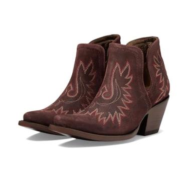 Imagem de ARIAT Bota feminina branca Dixon branca, Camurça Merlot, 34