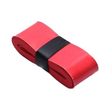 Imagem de Colaxi Fita para aderência de raquete de tênis, overgrip para cabo de badminton, alça para substituição de raquete de pickleball, Vermelho