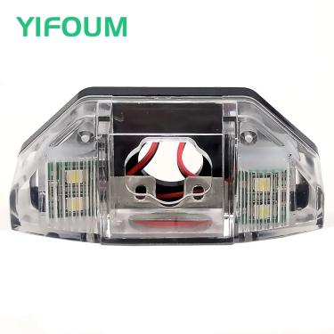 Imagem de Yifoum câmera de visão traseira do carro suporte da placa de licença luzes habitação para honda crv