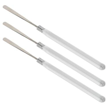 Imagem de Conjunto de Espátula de Base de Maquiagem, Haste de Mistura de Gel de Unha Com Alça Transparente de Aço Inoxidável Com Mistura de Cores, Ferramenta Multiuso para Maquiagem Com