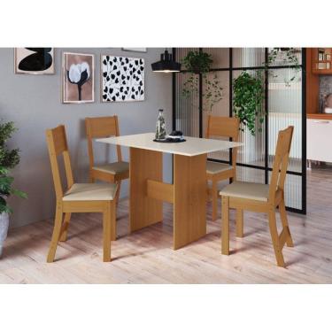 Imagem de Mesa de Jantar com 4 Cadeiras Indekes Karla Freijo / Off White 