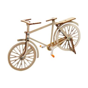 Imagem de Fancyes Pequeno modelo de bicicleta kits quebra-cabeça de madeira artesanal cérebro teaser brinquedo educacional ciência experimento kits de construção para
