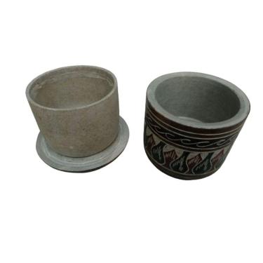 Imagem de Manteigueira francesa  decorada em pedra sabão