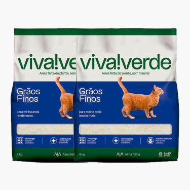 Imagem de Areia Higiênica petfive Viva Verde Limpeza Plena para Gatos 8Kg