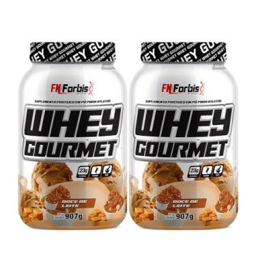 Imagem de Kit 2X Whey Protein Gourmet 907g Pote - FN Forbis Nutrition (Único, Doce de Leite)