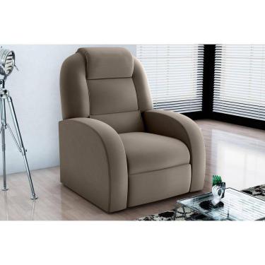 Imagem de Poltrona Reclinável PMX1 Civic Veludo Cappuccino E434 - Matrix