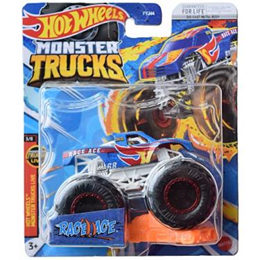 Imagem de Hot Wheels Monster Trucks Race Ace, 2023 Connect and Crash Car