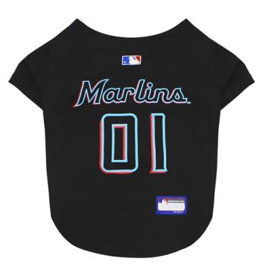 Imagem de Camiseta MLB para cães e gatos – Camiseta de beisebol Miami Marlins para animais de estimação, GG