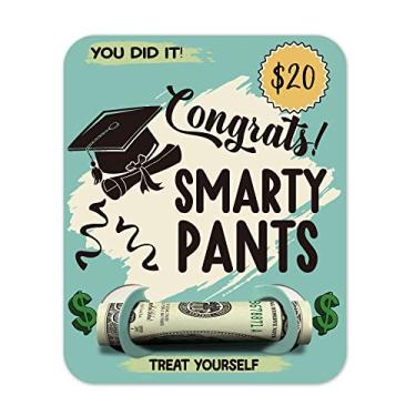 Imagem de LWBEO Porta-dinheiro de formatura - Presentes de formatura, conjunto de porta-cartões de dinheiro, carteira de vale-presente, presente de graduação do ensino médio, clipe de dinheiro - Parabéns!