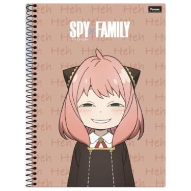 Imagem de Caderno Universitário Anime Spy x Family Grande Foroni com 10 Matérias (Anya)