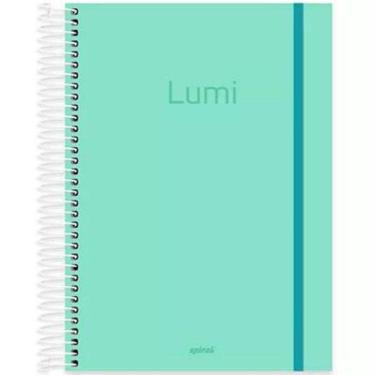 Imagem de Material Escolar Caderno Cores Neon 10Matérias/160Folhas/Kit