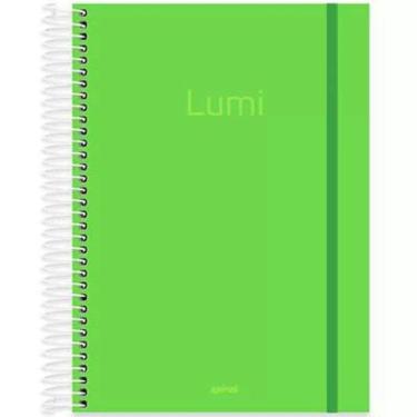 Imagem de Material Escolar Caderno Cores Neon 10Matérias/160Folhas/Kit