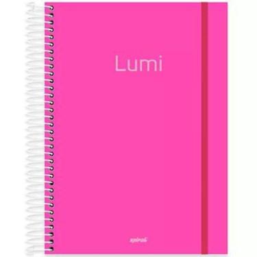 Imagem de Material Escolar Caderno Cores Neon 10Matérias/160Folhas/Kit
