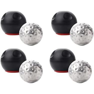 Imagem de Bolas de gelo de uísque, cubos de gelo de aço inoxidável 304 para bebidas resfriadas com caixa, pedras de congelamento rápido de uísque reutilizáveis, resfriador de vinho em formato de golfe