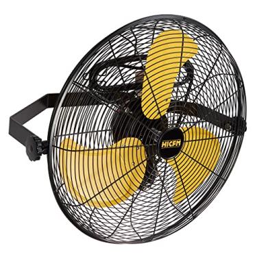 Imagem de HiCFM Ventilador de parede externo 5100 CFM, 50,8 cm, ventilador de parede à prova de intempéries de 3 velocidades de alta velocidade com motor selado IP44 e plugue GFCI manual para pátios, industrial