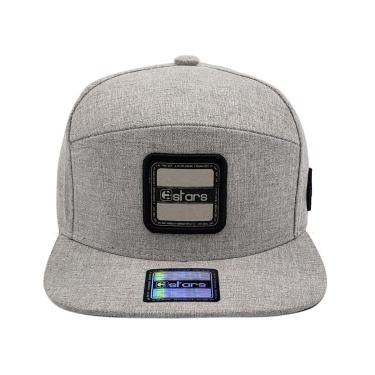 Imagem de Bone 6 Panel Original Aba Reta Algodão Cinza e Verde Est-194 E-stars-Masculino