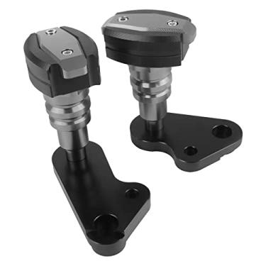 Imagem de HAONEL Substituição do protetor de colisão do motor para Yamaha YZF-R1 YZF R1 2009-2014 Alumínio Motocicleta Motor Guard Carenagem Proteção contra quedas (titânio)