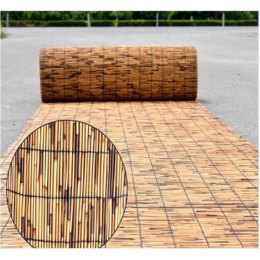 Imagem de Cerca de junco, cobertura de privacidade, rolos de cerca de bambu, blackout, guarda-sol, para pátio, jardim, varanda, quebra-vento, 2 3 4 pés de altura, 90 cm × 800 cm (36 ″ × 315 ″)