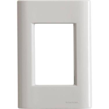 Imagem de Placa 3 Postos 4x2 Tramontina Giz Fendi Soft Touch Sem Suporte