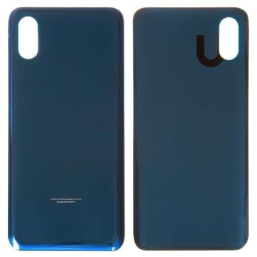 Imagem de Peças de reparo de substituição da capa da bateria da caixa traseira compatíveis com Xiaomi Mi 8 Pro, (azul escuro, M1807E8A)