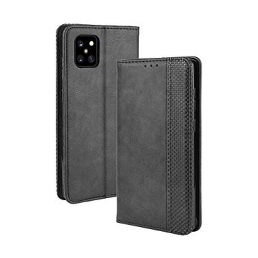 Imagem de Capa para Samsung Galaxy Note 10 Lite, capa flip carteira de couro para Samsung Galaxy Note 10 Lite, capa magnética retrô para celular, capa carteira com compartimentos para cartão