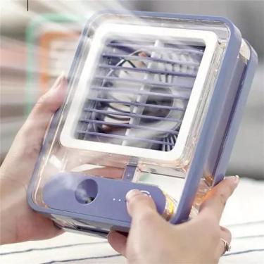 Imagem de Mini Climatizador Umidificador Mesa Ar Ventilador Portátil - Rhos