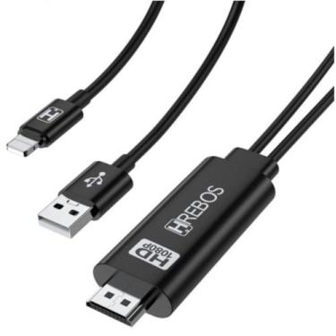 Imagem de Adaptador Usb-c Hdmi  Hdtv Hs-153 Cabo Espelhamento - A.R Variedades M