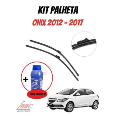 Imagem de Kit 2 Palhetas Limpador De Parabrisa Dianteiro  Gm Chevrolet Onix 2012