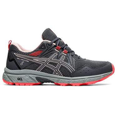 Imagem de ASICS Tênis de corrida feminino Gel-Venture 8, CINZA TRANSPORTADORA/GINGER PEACH, 7.5 US Wide