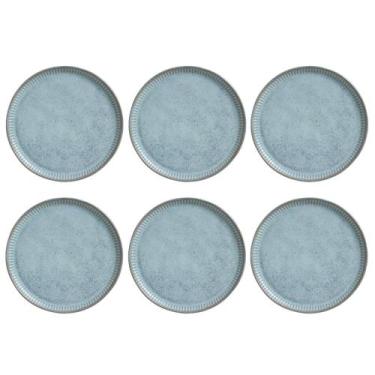 Imagem de Conjunto de Pratos Rasos 06 Peças Linhas Breeze Porto Brasil