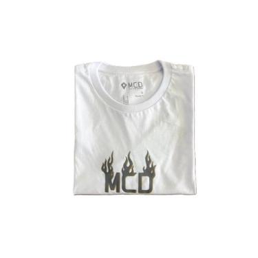 Imagem de Camiseta Masculina Mcd Regular Fogo 2821, Branco, GG