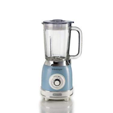 Imagem de Liquidificador com Copo de Vidro Vintage 1,5L 220V Ariete Azul, 220V