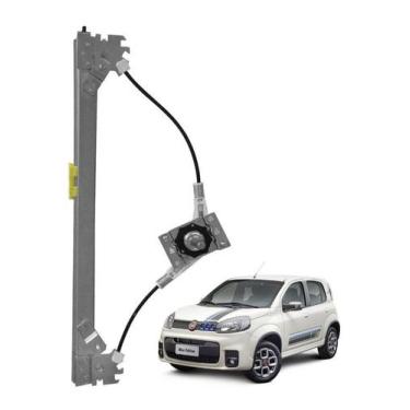 Imagem de Maquina Vidro Manual Novo Uno Way Evo 4 portas diant Direita - Zinni G