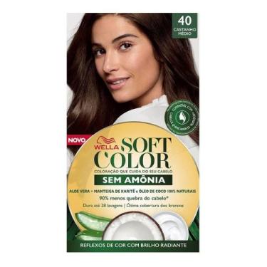 Imagem de Tintura Soft Color 40 Castanho Médio 55g, Castanho Médio