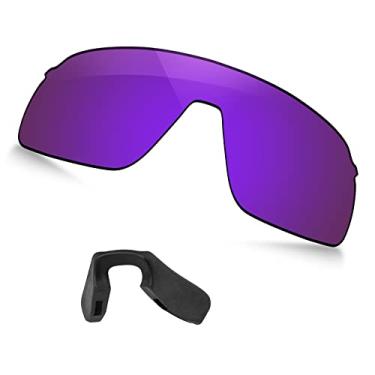 Imagem de TRUSHELL Lentes de reposição polarizadas e almofadas de nariz para óculos de sol Oakley Sutro Lite OO9463 Violeta Roxo